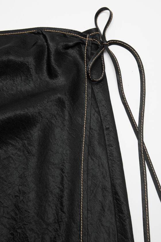 Acne Studios Wickelrock aus Satin Heißer Verkauf