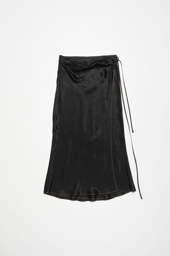 Acne Studios Wickelrock aus Satin Heißer Verkauf