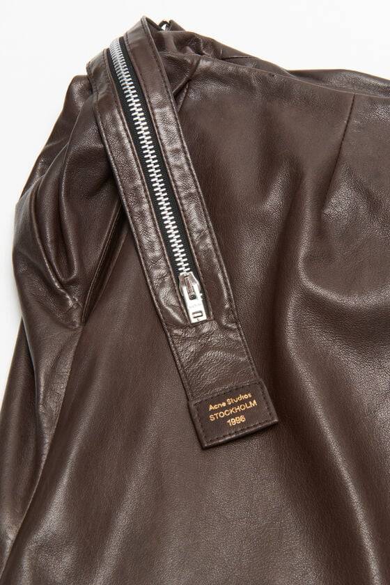 Acne Studios Leather zipper tape skirt Laufsteg-Show Exklusive Angebote