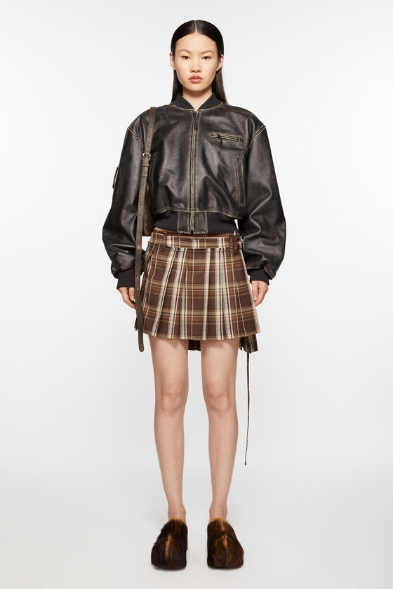 Acne Studios Asymmetrischer Faltenrock Große Rabatte
