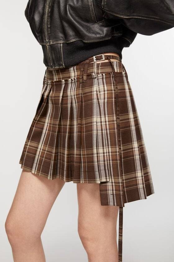 Acne Studios Asymmetrischer Faltenrock Große Rabatte