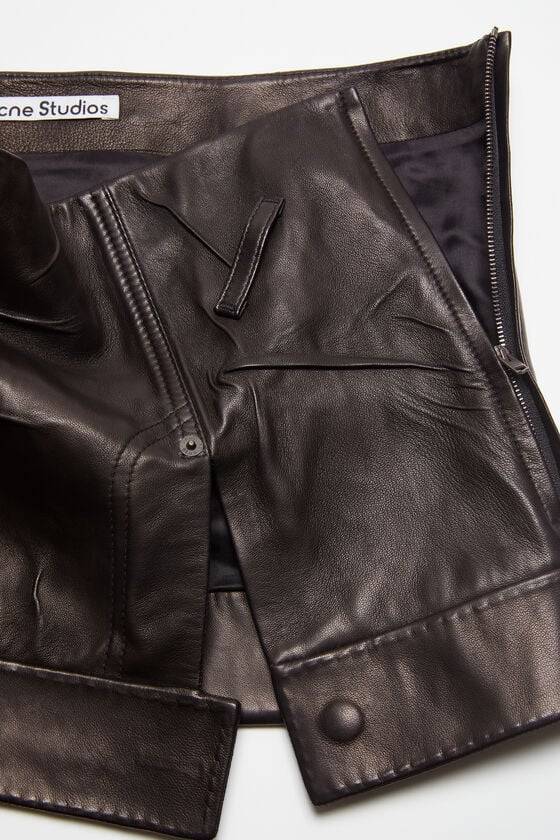 Acne Studios Minirock aus Knitterleder Laufsteg-Show Super Sparpreis