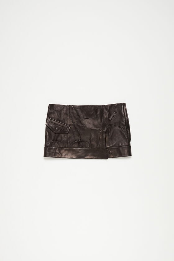 Acne Studios Minirock aus Knitterleder Laufsteg-Show Super Sparpreis