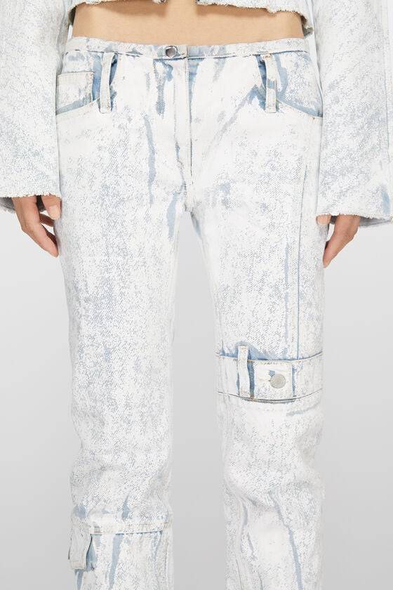 Acne Studios Bedruckte Jeans – Slim Fit Laufsteg-Show Fabrik Onlineshop