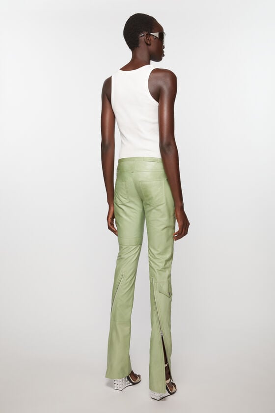 Acne Studios Lederhosen Laufsteg-Show Sonderangebot