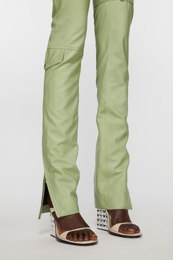 Acne Studios Lederhosen Laufsteg-Show Sonderangebot