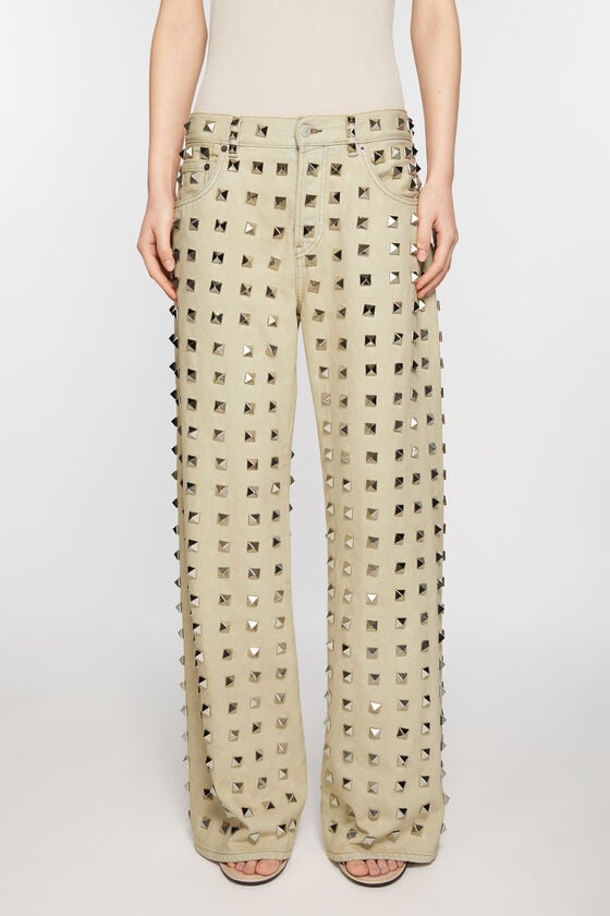 Acne Studios Jeans mit Nieten - Lockere Passform Laufsteg-Show Günstig kaufen