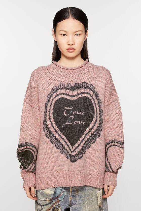 Acne Studios Bedruckter Pullover aus Wollmischung Online Shopping