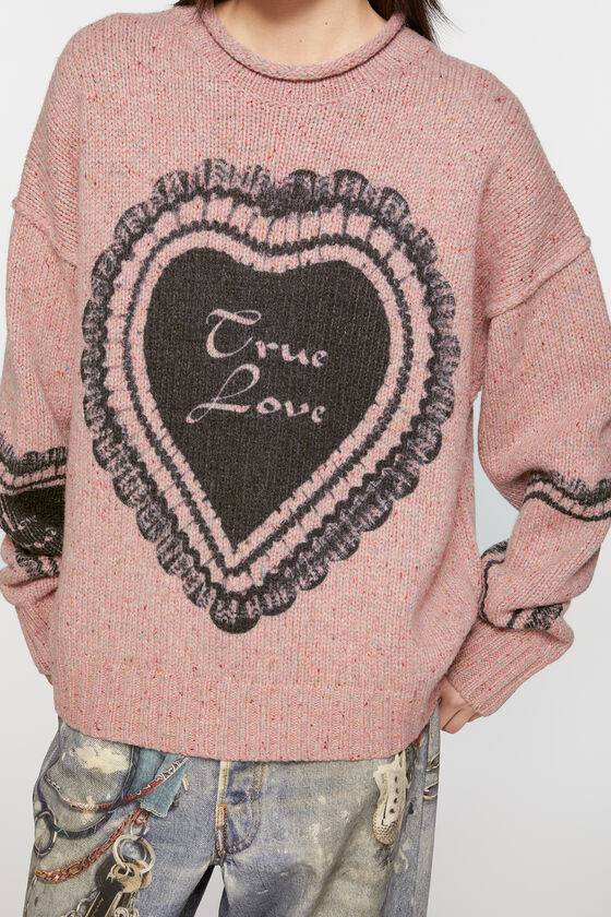 Acne Studios Bedruckter Pullover aus Wollmischung Online Shopping
