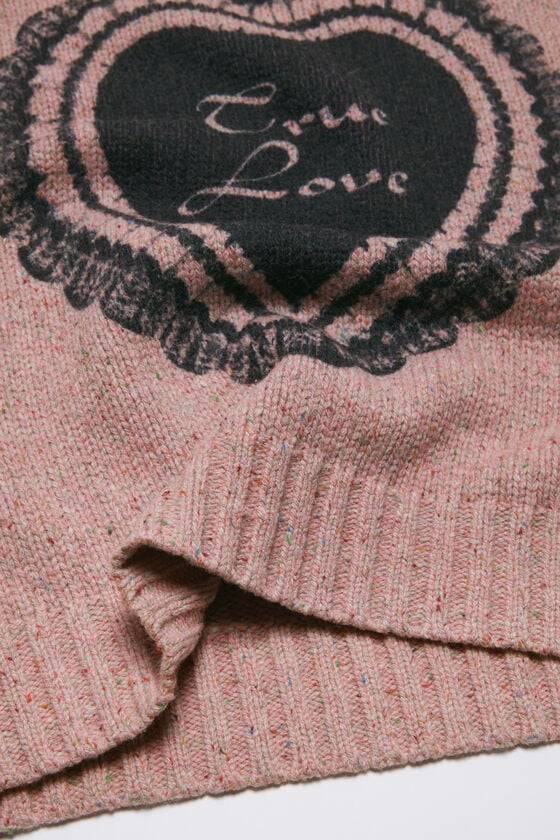 Acne Studios Bedruckter Pullover aus Wollmischung Online Shopping