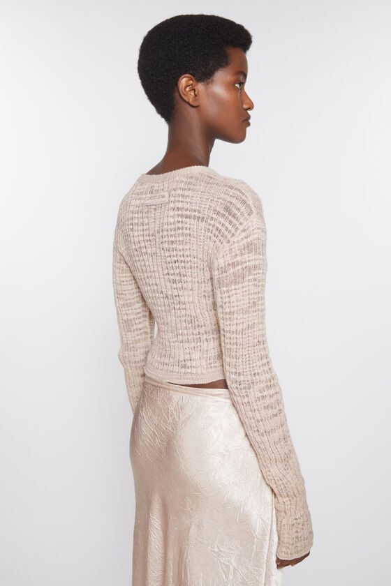 Acne Studios Strickjacke aus breitem Rippstrick Jubiläumsangebot