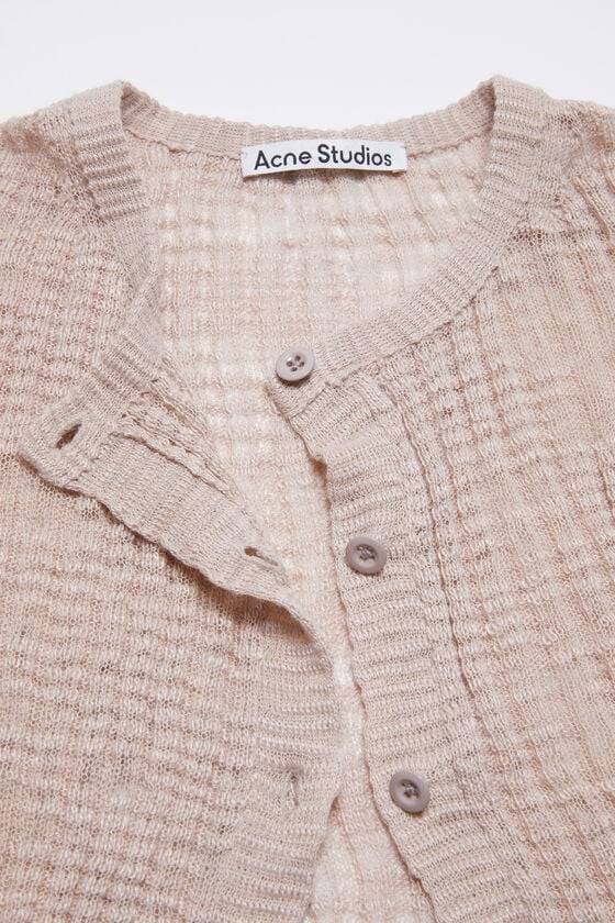 Acne Studios Strickjacke aus breitem Rippstrick Jubiläumsangebot