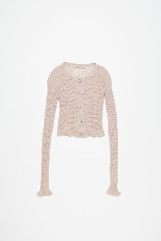 Acne Studios Strickjacke aus breitem Rippstrick Jubiläumsangebot