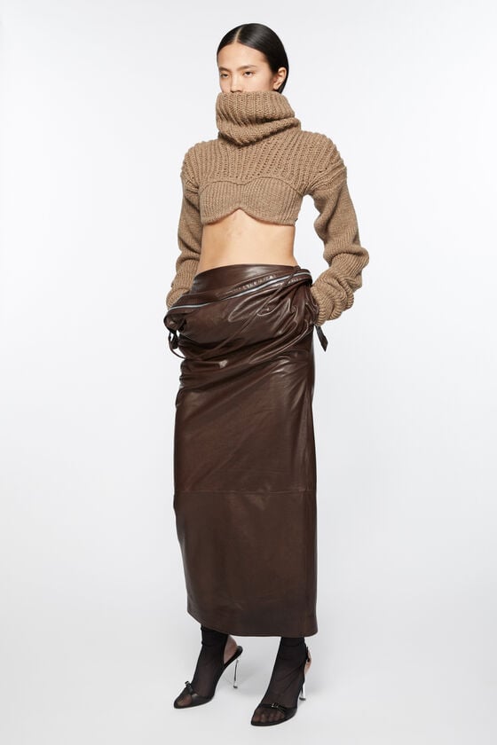 Acne Studios Cropped high neck knit Laufsteg-Show Online Outlet