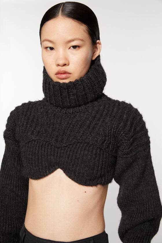 Acne Studios Cropped high neck knit Laufsteg-Show Große Rabatte