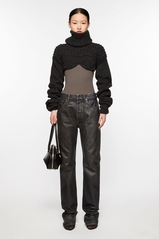 Acne Studios Cropped high neck knit Laufsteg-Show Große Rabatte
