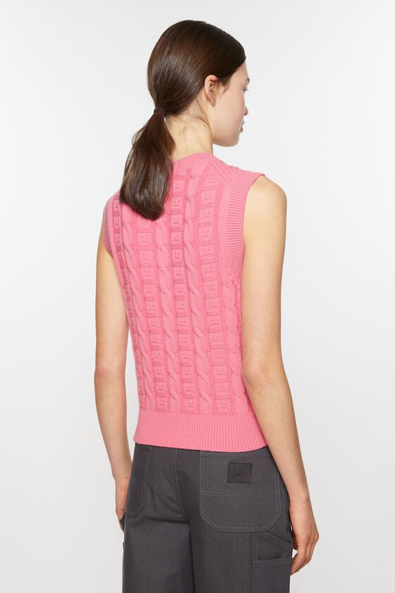 Acne Studios Ärmelloser Zopfstrickpullover Unisex Bestseller