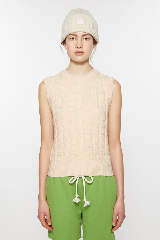Acne Studios Ärmelloser Pullover aus Zopfwolle Unisex Saisonale Angebote