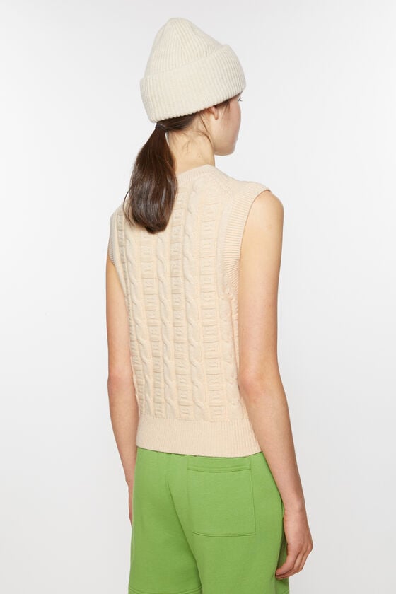Acne Studios Ärmelloser Pullover aus Zopfwolle Unisex Saisonale Angebote