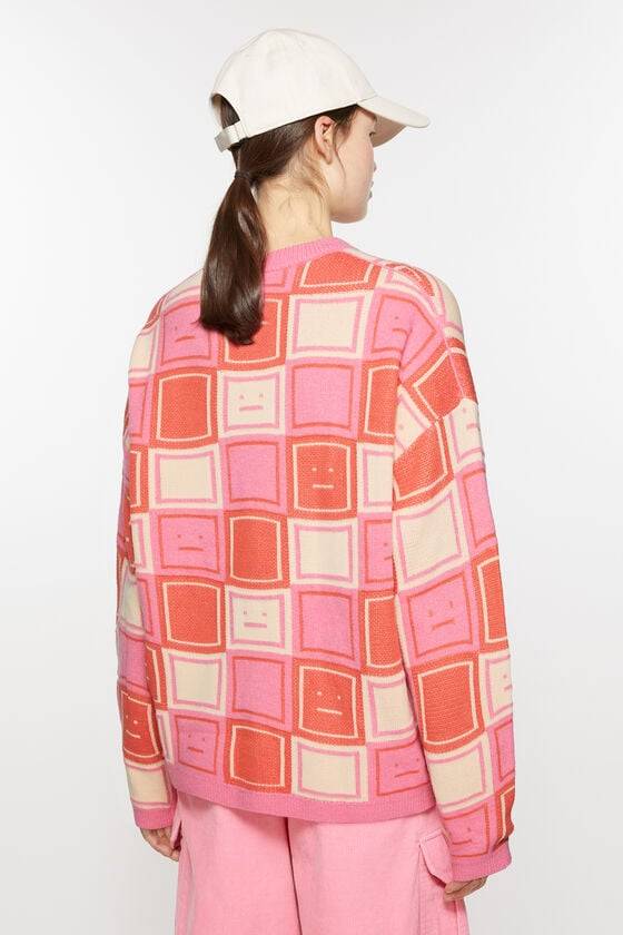 Acne Studios Jacquard-Pullover mit Rundhalsausschnitt Unisex Sonderangebote