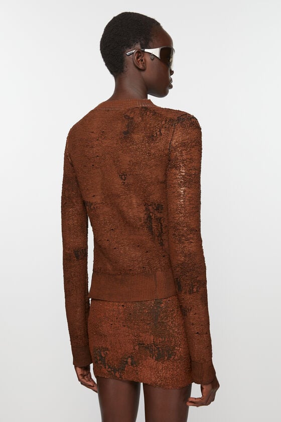Acne Studios Strickjacke mit asymmetrischer Knopfleiste Laufsteg-Show Wochenangebot