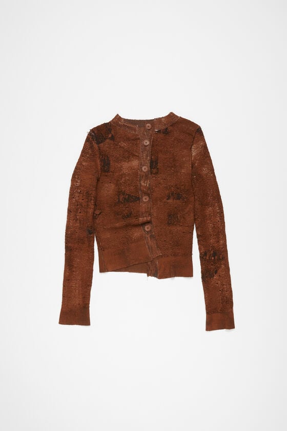 Acne Studios Strickjacke mit asymmetrischer Knopfleiste Laufsteg-Show Wochenangebot