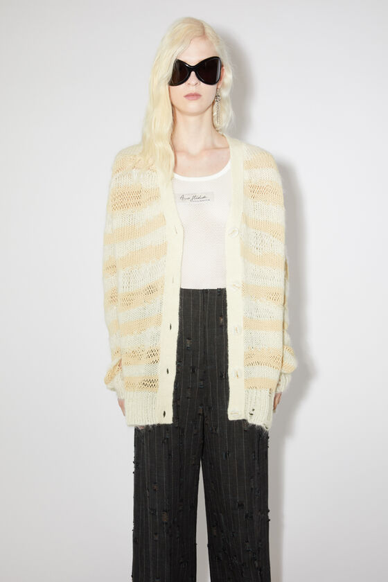 Acne Studios Gestreifter Cardigan im Used-Look Begrenzte Freigabe