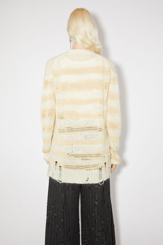 Acne Studios Gestreifter Cardigan im Used-Look Begrenzte Freigabe