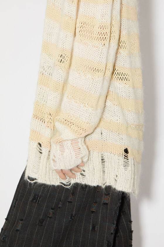 Acne Studios Gestreifter Cardigan im Used-Look Begrenzte Freigabe