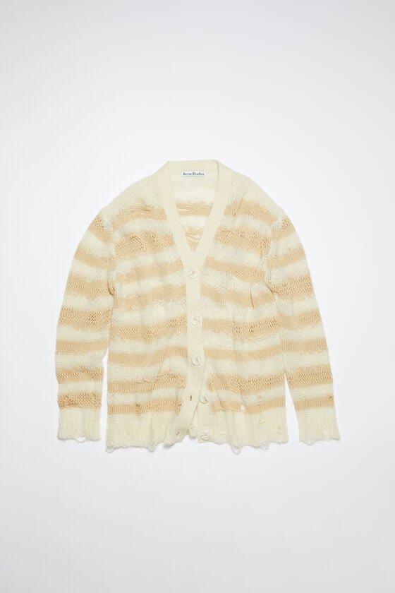 Acne Studios Gestreifter Cardigan im Used-Look Begrenzte Freigabe