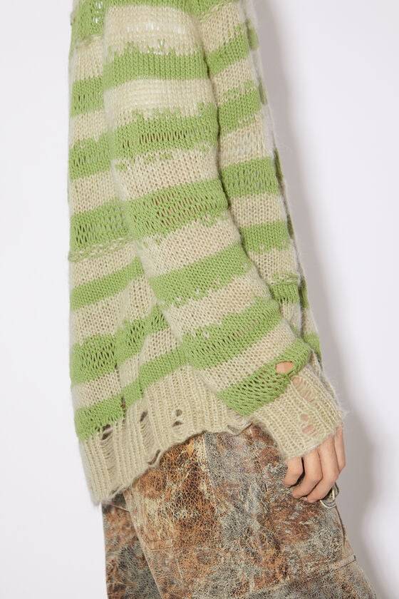 Acne Studios Distressed stripe cardigan Letzte 3 Tage