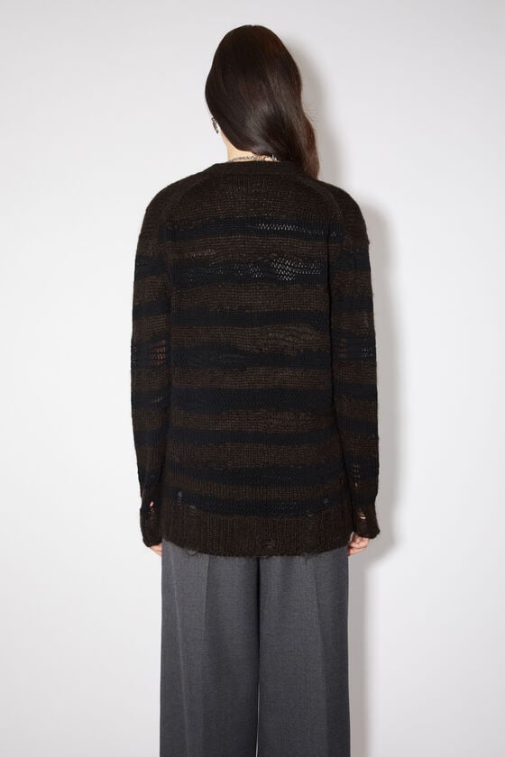 Acne Studios Gestreifter Cardigan im Used-Look Bis zu 60% Rabatt