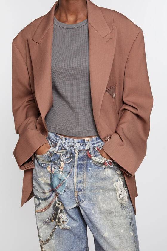 Acne Studios Einreihige Jacke Bis zu 55% Rabatt