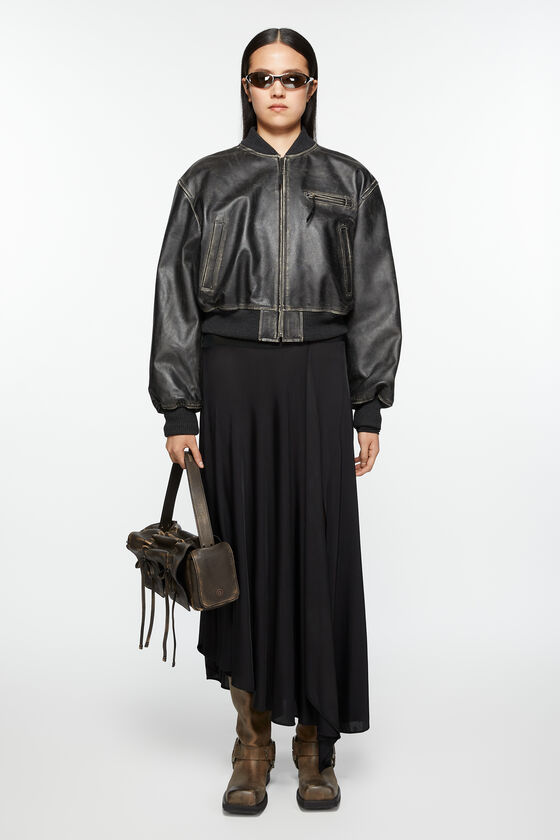 Acne Studios Bomberjacke aus Leder Fabrikladen