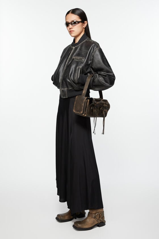Acne Studios Bomberjacke aus Leder Fabrikladen