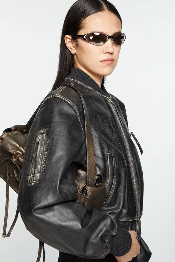Acne Studios Bomberjacke aus Leder Fabrikladen