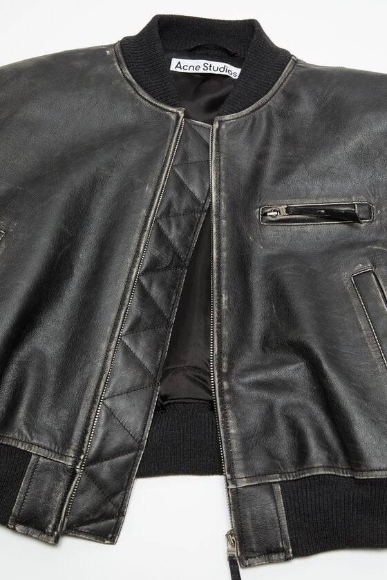 Acne Studios Bomberjacke aus Leder Fabrikladen
