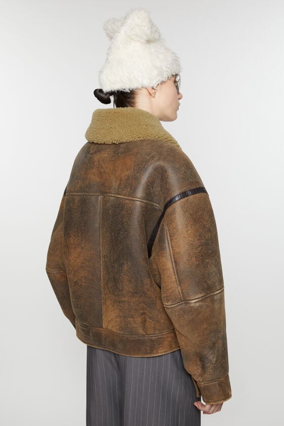 Acne Studios Lederjacke mit Shearling Begrenzt auf 3 Tage
