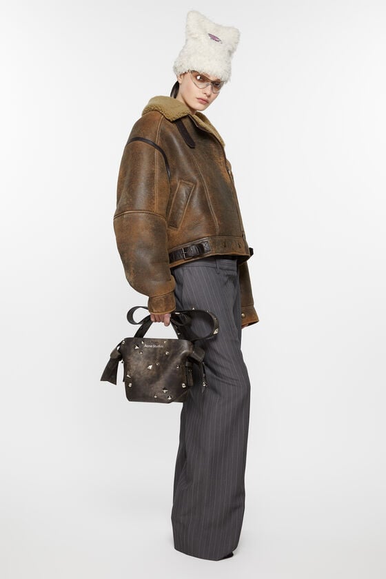 Acne Studios Lederjacke mit Shearling Begrenzt auf 3 Tage