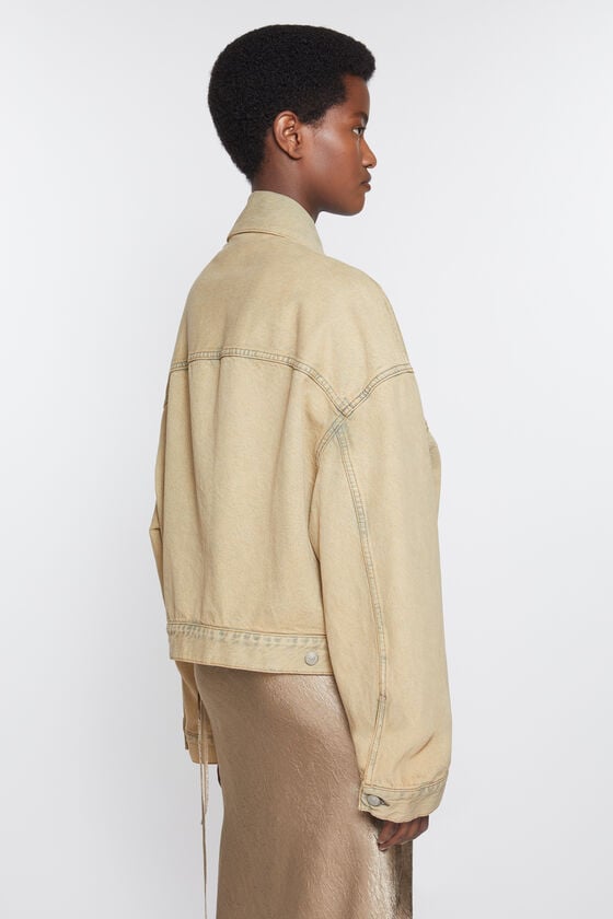 Acne Studios Jeansjacke - Oversized Croppped Fit Black Friday Preise