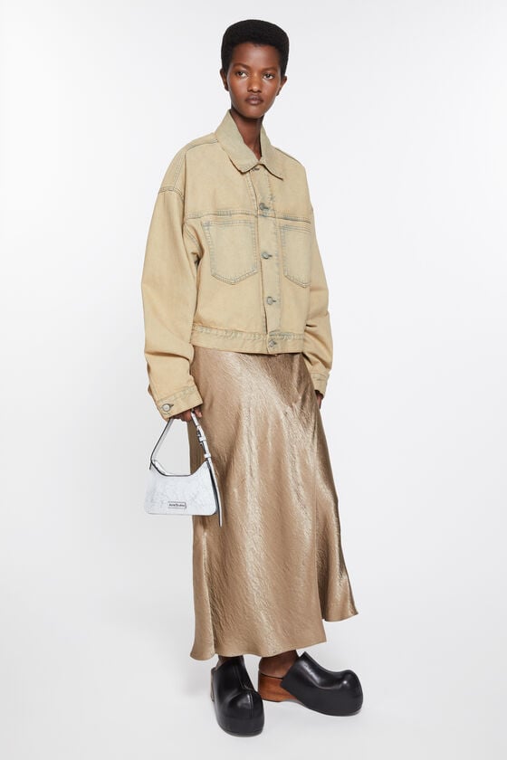 Acne Studios Jeansjacke - Oversized Croppped Fit Black Friday Preise