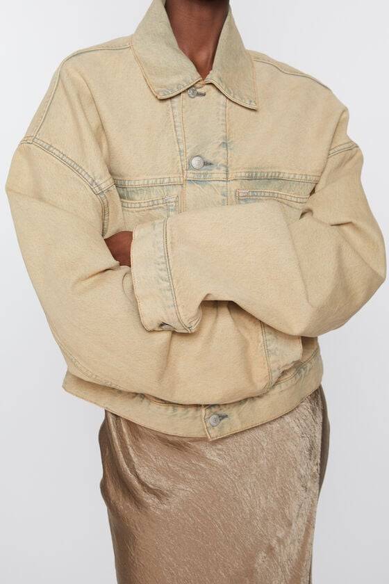 Acne Studios Jeansjacke - Oversized Croppped Fit Black Friday Preise