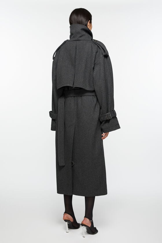 Acne Studios Mantel mit Gürtel Im Verkauf