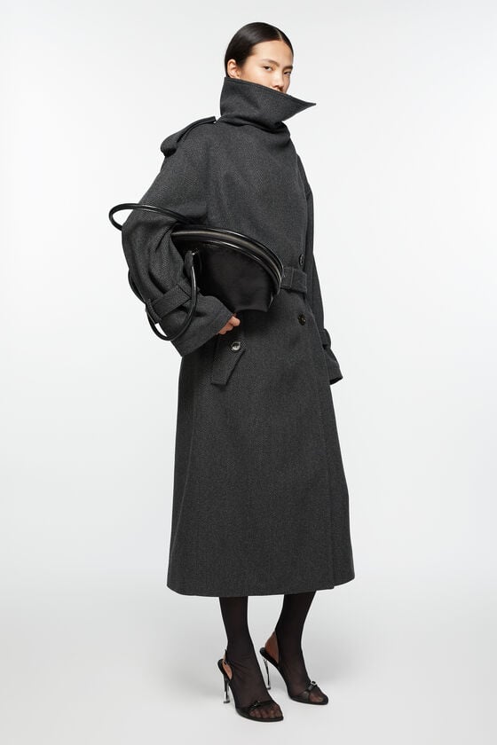 Acne Studios Mantel mit Gürtel Im Verkauf
