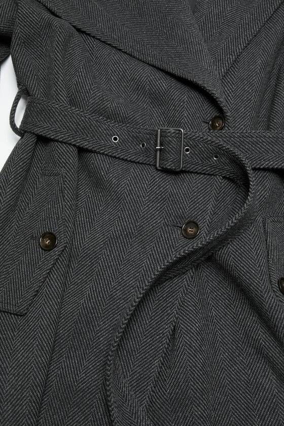 Acne Studios Mantel mit Gürtel Im Verkauf