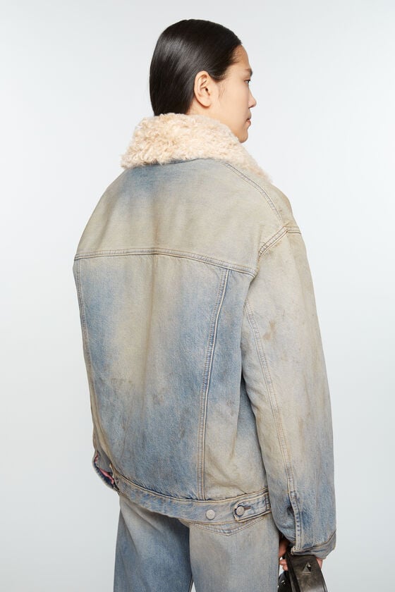 Acne Studios Jacke mit Jeanspelzbesatz - Oversize-Passform zollfrei