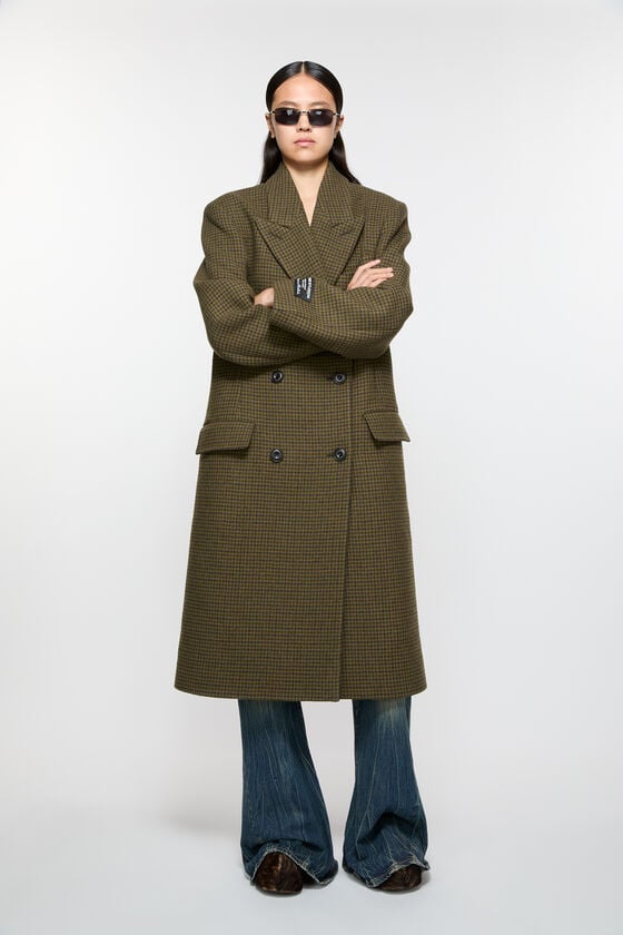 Acne Studios Zweireihiger Wollmantel Auslauf