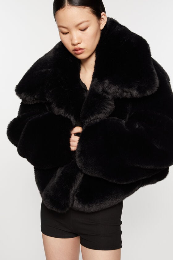 Acne Studios Flauschige Jacke Laufsteg-Show Verkauf