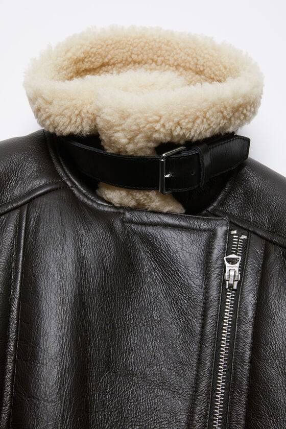 Acne Studios Lederjacke mit Shearling Blitzverkäufe