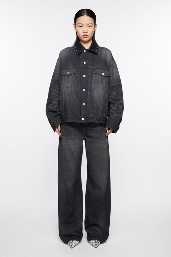 Acne Studios Jeansjacke – Übergroße Passform Limitierter Zeitrabatt